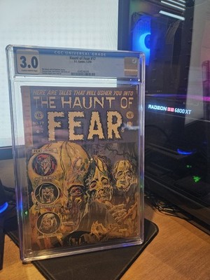 Haunt of Fear #17 1953 CGC 3.0 VG+ Classic Pre Code Horror Cover
