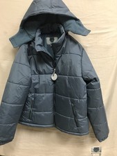 Whales Tail Boys Hooded Puffer Coat Large Blue Performance Wear NWT