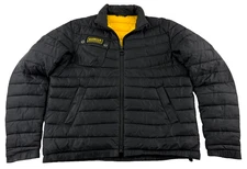 NEW Barbour International Fibredown Quilted Puffer Jacket Black Men's Sz. Large!