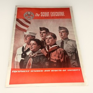 BOY SCOUT - OCTOBER 1947 SCOUT EXECUTIVE - EQUIPMENT CATALOG W/LOCAL XMAS FLYER
