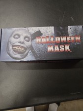 Scary Halloween Smiling Demon Mask White Horror Creepy Cosplay Scariest Mask