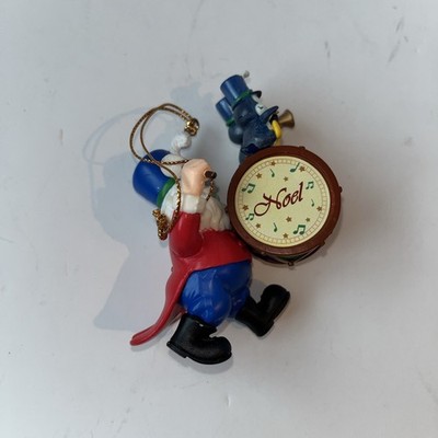 Mistletoe Magic Collection Drumming Santa Claus Noel Christmas Ornament NIB