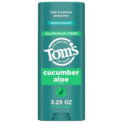 Tom s of Maine Cucumber Aloe Aluminum Free Natural Deodorant For Women & Men ...