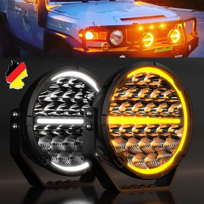 2x E-Geprüft ECE LED Fernscheinwerfer Arbeitsscheinwerfer Funktion Offroad 12V