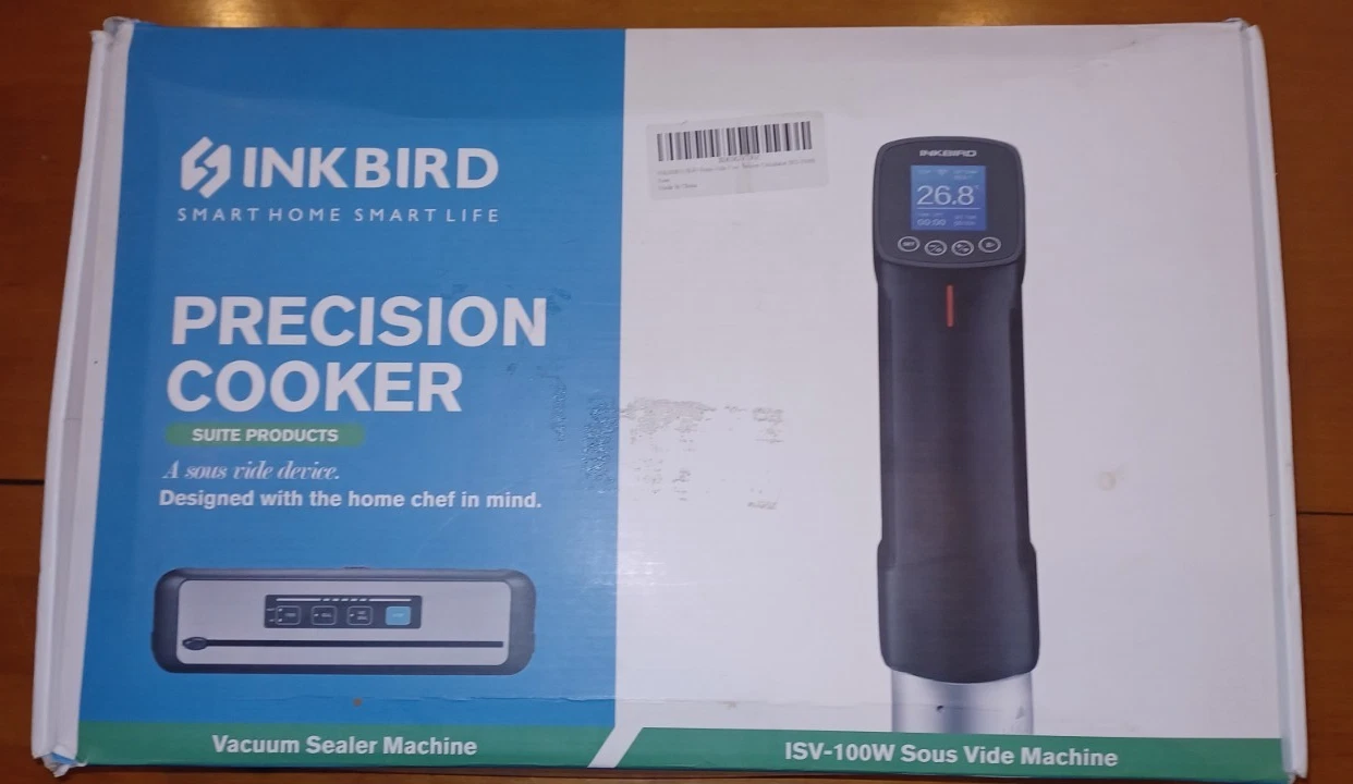 Inkbird Sous Vide Precision Wi-Fi 1000W Cooker & Vacuum Sealer. Model: INK-VS01
Opens in a new windo