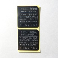 New Bottom Label Tape Number Replacement For Nikon D300S Digital Camera