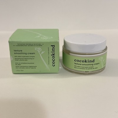Cocokind Texture Smoothing CreamFace Moisturizer with Squala, 1.7 fl oz (50 ml)