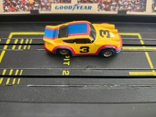 Tyco Yellow Curve Hugger Porsche Slot Car 3 Goodyear Vintage 1979 Collectible