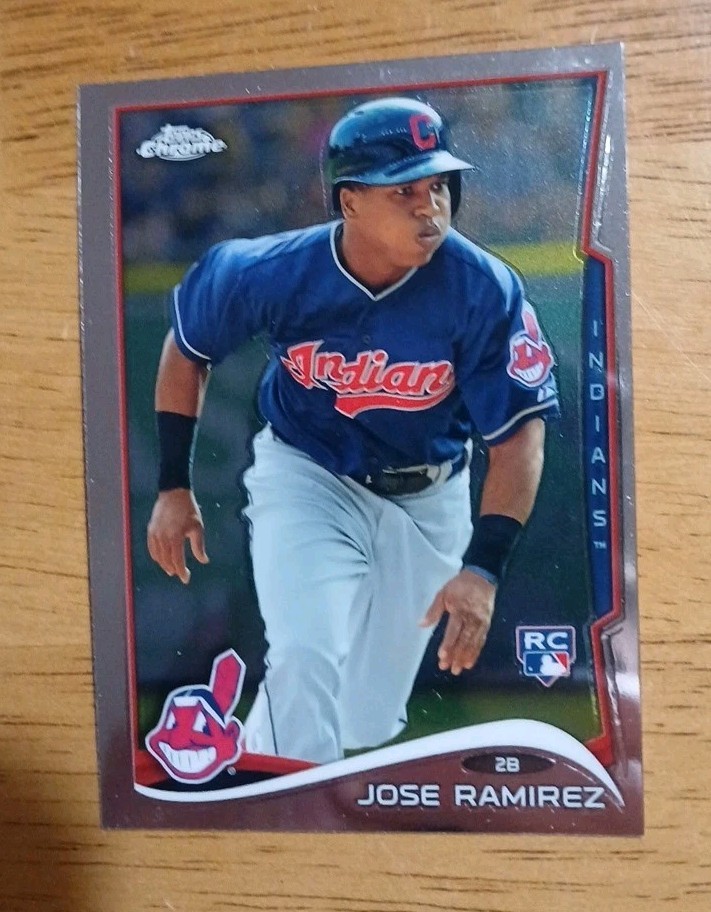 2014 Topps Chrome Jose Ramirez #45 Rookie Card RC Guardians