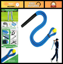 Golf Swing Trainer Rope Aid - Improve Speed, Tempo, Rhythm  Flexibility - Warm-