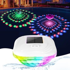 Floating Pool Lights Solar Powered w/9 Dynamic Lighting, RGB Color Changing S...