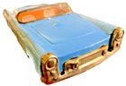 1956 Ford T-bird Line Mar (Marx Japan) tin Friction toy 5"X2.5" Car Rubber Tires