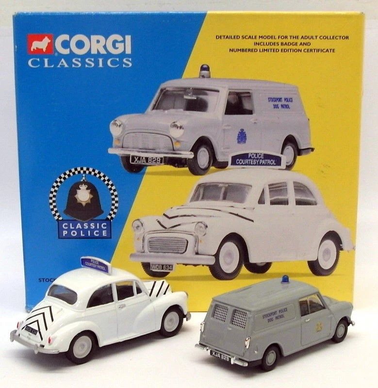 Corgi 1/43 Scale 08005 - Morris Minor & Mini Van - Stockport Borough Police Set - Image 3 of 4