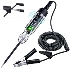 Premium Automotive Buzzer Test Light, 3-72V DC Digital LED Circuit Tester, Li...