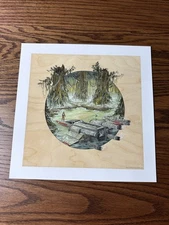 Star Wars Luke Degobah Wood Grain Mondo 12x12 Poster Limited Screen Print