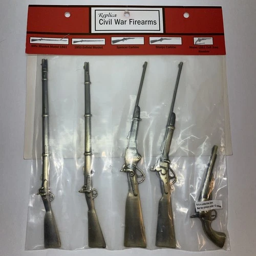 5 Civil War Firearms Replicas Colt Revolver Spencer Carbine Enfield Musket New