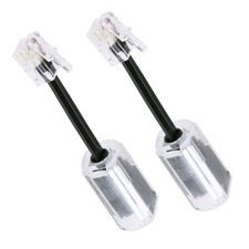 2Pcs 7cm 360  Rotating Telephone Cable Detangler Landline Swivel Cord Untangler