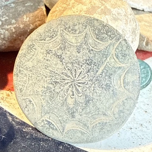 Dug Pre Civil War  💥 🇺🇸 💣 Engraved Pewter Flat Coat Button