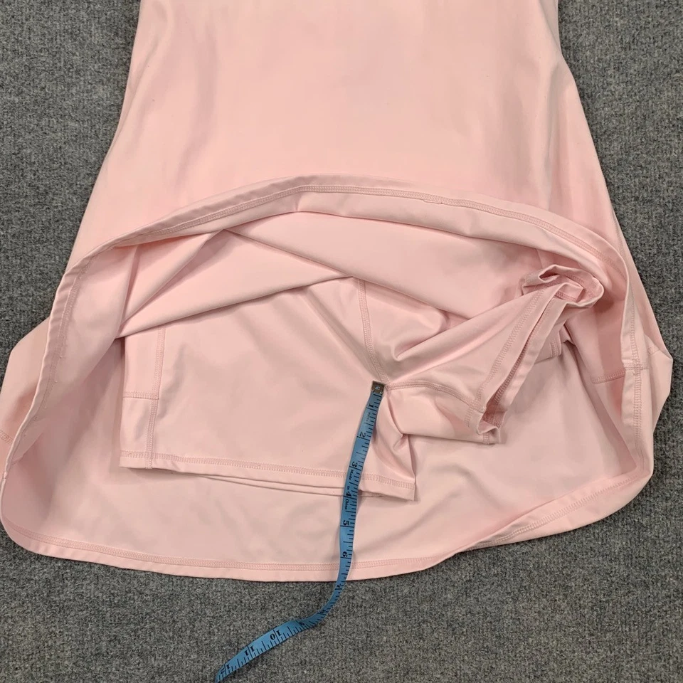Vestido sin mangas Z by Zella para mujer M mediano rosa claro forrado pantalones cortos sujetador acolchado mini Foto 4 de 4