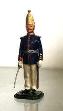 PRUSSIAN INFANTRY OFFICER STANDING  54MM PAINTED METAL FIGURE