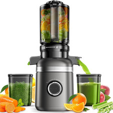 Cold Press Juicer Machines for Whole Vegetables & Fruits, Slow Masticating Juice