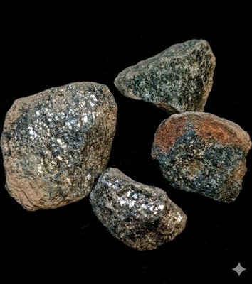 Natural Glittering Mica Schist / Gneiss Rock Specimens - Flaky Shimmer Stones