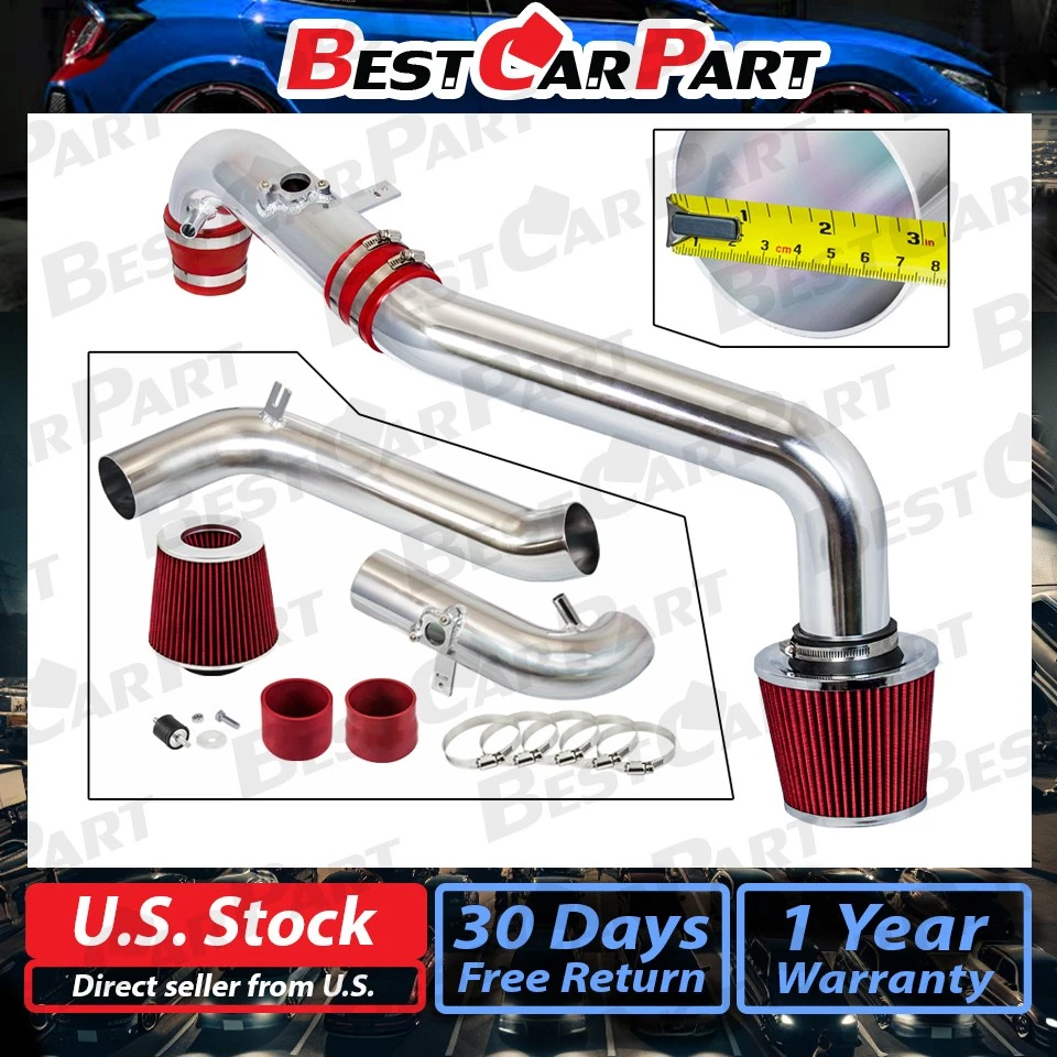 Kit de inducción de admisión de aire frío BCP RED 08-15 Scion xB xb 2,4 L + filtro Foto 2 de 4