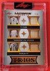 Babe Ruth GAME USED BAT CARD #d7/8 Ty Cobb SHOELESS Joe Jackson LEAF ULTIMATE