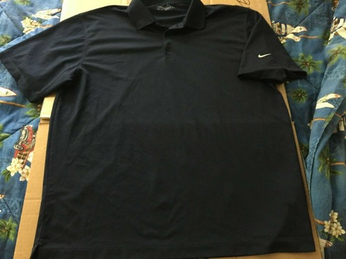 NIKE HERREN GOLF DRI-FIT GR XL KURZARM DUNKELBLAU GOLFSHIRT - Bild 7 von 12