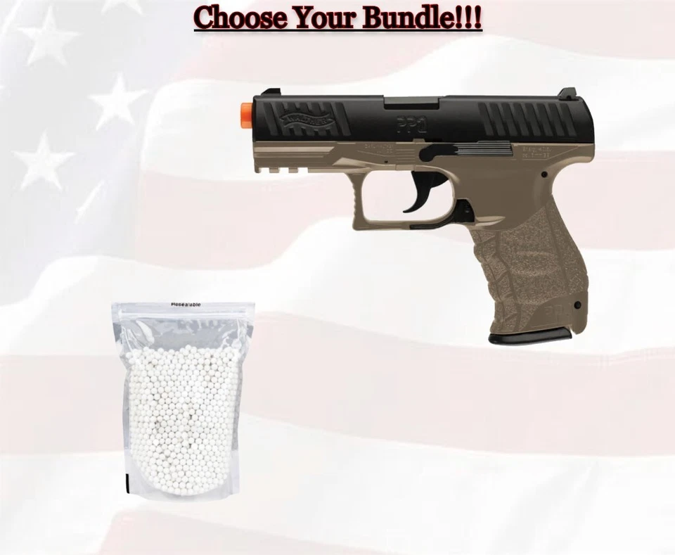 Umarex Walther PPQ Special Ops Airsoft Spring Pistol 2 Magazines & BBs - 2272542