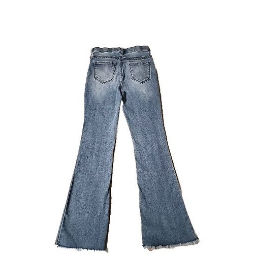 Imperial Star Girls 12 Flare Button Up Jeans Pull On Blue Stonewash Faded Pants - Picture 4 of 4