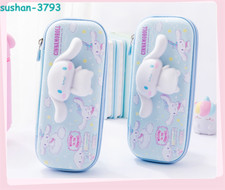 Cute Cinnamoroll Anime Pencil Box Pen Case Stationery Holder Cosmetic Bag Gifts