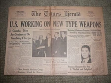 1961 COMPUTER Univac, Valley Forge Brewing Co; US Weapons Cold War, John Kennedy