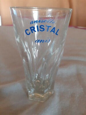 Lot de 3 Anciens Verres Publicitaire Anisette 51 Bleu et Dorure Collection