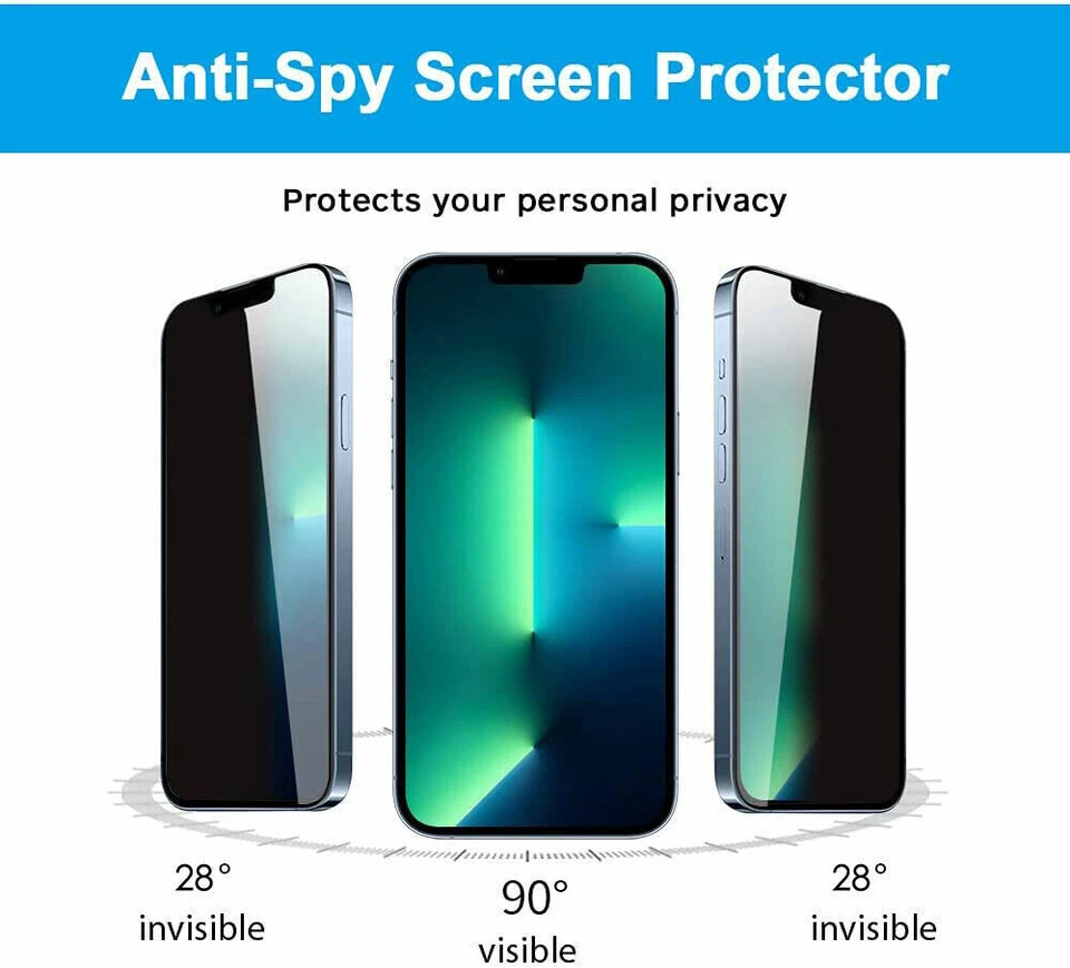 Privacy Screen Protector Tempered Glass for Google Pixel 6/7A/8 Pro/9A/10 Pro XL - Image 3 of 4