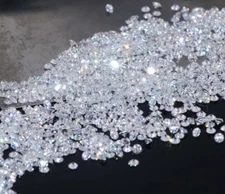 15 Pcs Natural 9mm Natural White Sapphire Lot Round Cut Certified Loose Gemstone