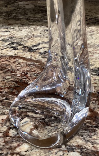 ONE(1) RARE CRYSTAL TIFFANY & CO. ELSA PERETTI BONE SERIES CANDLE HOLDER 9 3/4”T - Picture 2 of 12