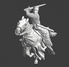 Northern Crusades Miniature Medieval Mounted Teutonic Crusader Knight Cavalry 3D