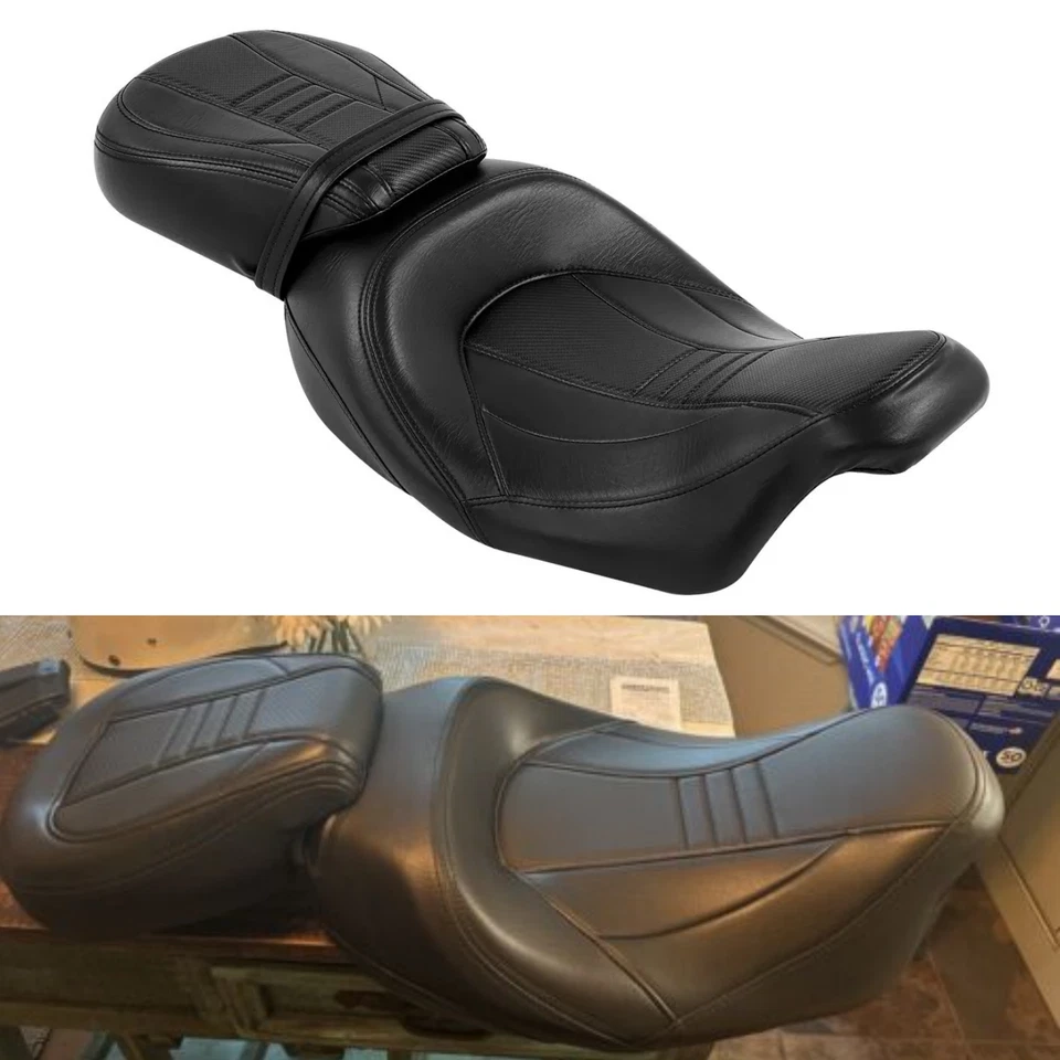 Low-Profile Driver + Passenger Seat Fit For Harley Touring Road Glide 2009-2024 - Image 4 of 4