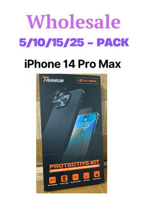 Wholesale Case Trianium 6 in 1 Designed for iPhone 14 PRO MAX Screen Protector