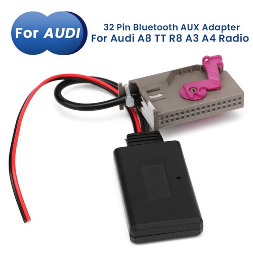 32Pin Car Bluetooth Module AUX Cable Audio Adapter for A3 A4 A6 A8 R8 ...