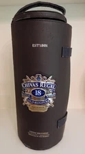 Chivas Regal Scotch Whisky 18 Years Old Brown Leather Case - Empty