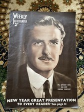 Rare Copy Of Weekly Illustrated January 4th 1936 Anthony Eden New Foreign Sec