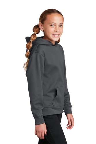 Sport-Tek YST244 Youth 100% Polyester Sport-Wick Fleece Hooded Pullover - Picture 11 of 45