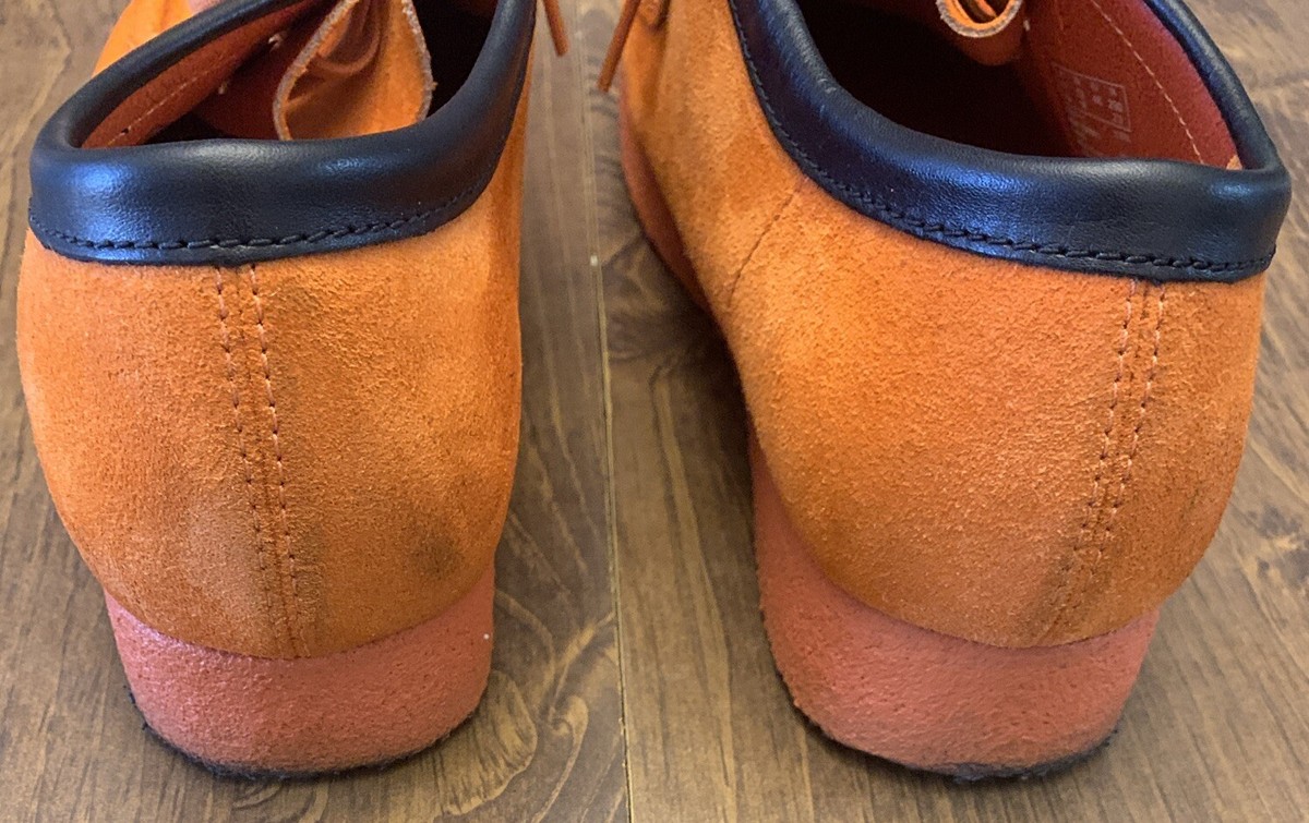 Clarks Originals Mens Size 12 Orange Suede Wallabees | eBay