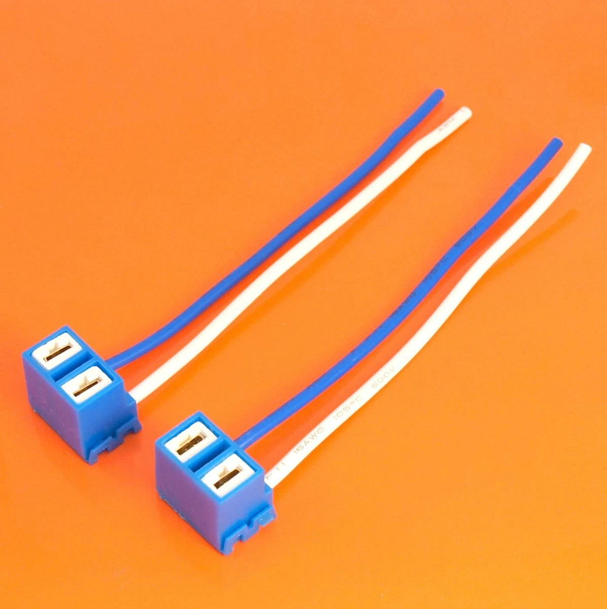 2 x H7 Ceramic 2 Pin Headlight Headlamp Repair Bulb Holder Plug