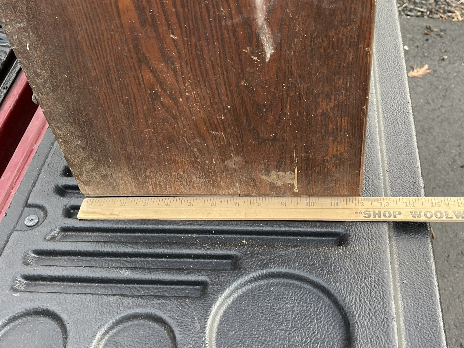 Antique Oak Lundstrom Barrister Bookcase Section NEEDS WORK *b