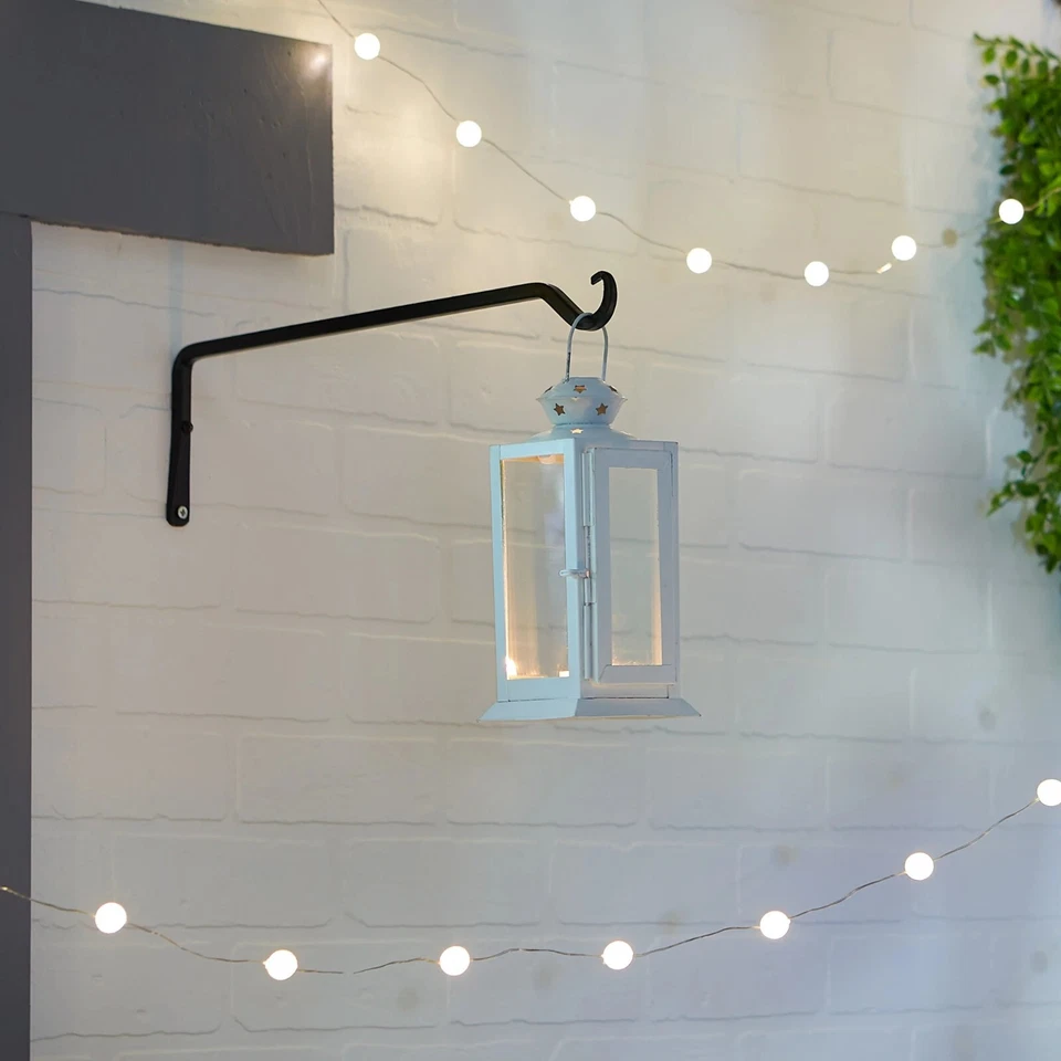 Lote de 16 piezas de descuento para boda Starlight linterna blanca candelabro patriótico 8" H Foto 4 de 4