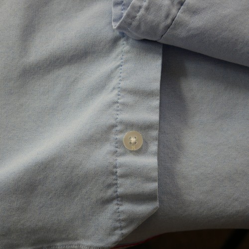 Hurley Dress Casual Shirt 2XL Slim Chambray Button Up Short Sleeve Nike Dri-Fit - Picture 8 of 14