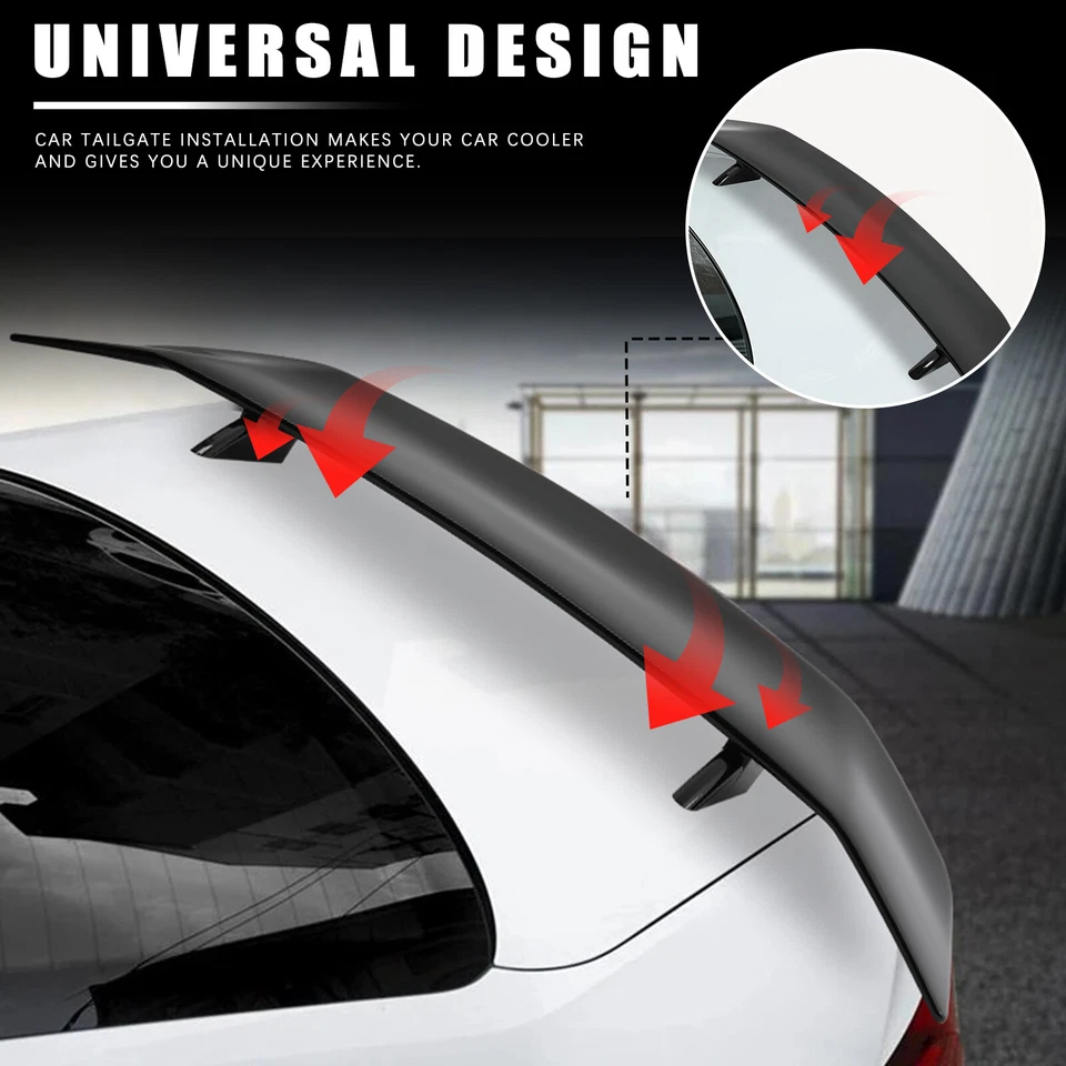 Gloss Black 47" Rear Spoiler GT Wing For Mercedes-Benz SL55 SL65 SL63 SL500 AMG - Image 4 of 4